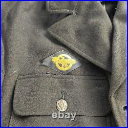 WW2 US Army Air Force Jacket Hap Arnold Patch Private First Class Ruptured Duck