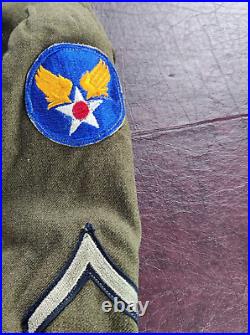 WW2 US Army Air Force Jacket Hap Arnold Patch Private First Class Ruptured Duck