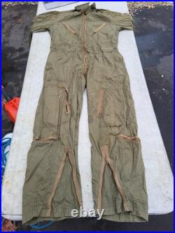 WW2 US Army Air Force K-1 Very Light Flight Suit Size 38-40 MFG Davis Sportswear