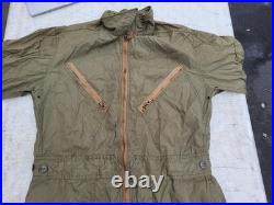 WW2 US Army Air Force K-1 Very Light Flight Suit Size 38-40 MFG Davis Sportswear
