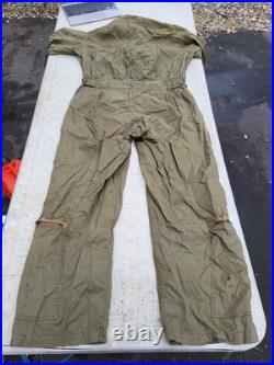 WW2 US Army Air Force K-1 Very Light Flight Suit Size 38-40 MFG Davis Sportswear