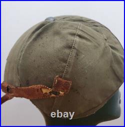 WW2 US Army Air Force M4A2 Green Flak Gunner Helmet MFG Industrial Canvas Prod