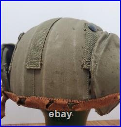 WW2 US Army Air Force M4A2 Green Flak Gunner Helmet MFG Industrial Canvas Prod