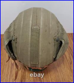 WW2 US Army Air Force M4A2 Green Flak Gunner Helmet MFG Industrial Canvas Prod