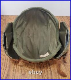 WW2 US Army Air Force M4A2 Green Flak Gunner Helmet MFG Industrial Canvas Prod