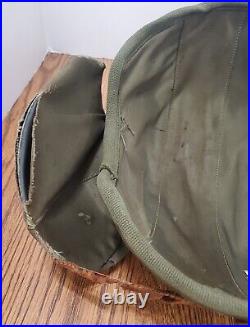 WW2 US Army Air Force M4A2 Green Flak Gunner Helmet MFG Industrial Canvas Prod