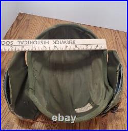 WW2 US Army Air Force M4A2 Green Flak Gunner Helmet MFG Industrial Canvas Prod