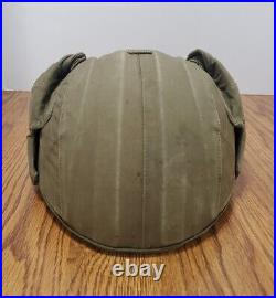 WW2 US Army Air Force M4A2 Green Flak Gunner Helmet MFG Industrial Canvas Prod