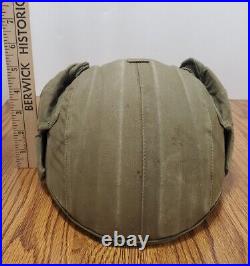 WW2 US Army Air Force M4A2 Green Flak Gunner Helmet MFG Industrial Canvas Prod