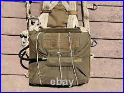 WW2 US Army Air Force Military AN6510-1 Seat Parachute Field Gear Equipment