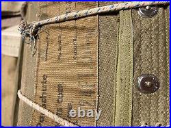 WW2 US Army Air Force Military AN6510-1 Seat Parachute Field Gear Equipment