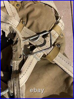 WW2 US Army Air Force Military AN6510-1 Seat Parachute Field Gear Equipment