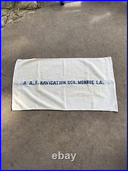 WW2 US Army Air Force Navigation School Monroe LA Towel Scarce P80