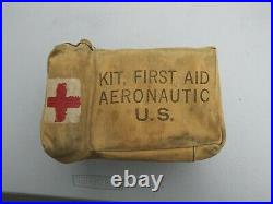 WW2 US Army Air Force/Navy/MC Aeronautic First Aid Kit Loaded Red Cross
