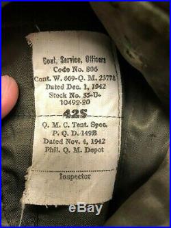 WW2 US Army Air Force Officers Dress Jacket 9th Air Force