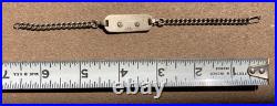 WW2 US Army Air Force Pilot Sweetheart ID Name Identification Bracelet Sterling