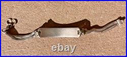 WW2 US Army Air Force Pilot Sweetheart ID Name Identification Bracelet Sterling