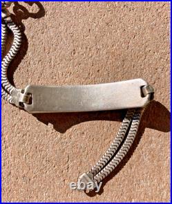WW2 US Army Air Force Pilot Sweetheart ID Name Identification Bracelet Sterling