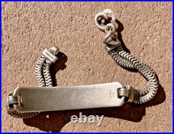 WW2 US Army Air Force Pilot Sweetheart ID Name Identification Bracelet Sterling