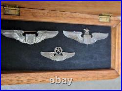 WW2 US Army Air Force Pilot Wing Senior Pilot Wings Command Pilot Wings