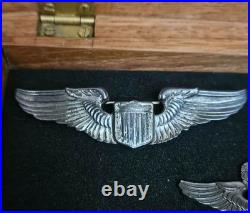 WW2 US Army Air Force Pilot Wing Senior Pilot Wings Command Pilot Wings