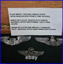 WW2 US Army Air Force Pilot Wing Senior Pilot Wings Command Pilot Wings