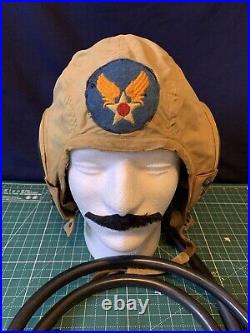 WW2 US Army Air Force Trainer Flight Cap (Helmet)