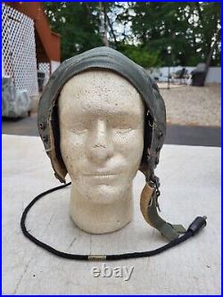 WW2 US Army Air Force Type A-13 Leather Flight Helmet Size X-Large Lite Manuf