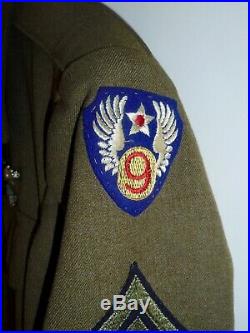 WW2 US Army Air Force USAAF 9th Air Force Aircrew Ike Jacket