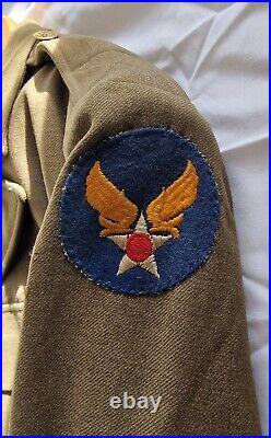 WW2 US Army Air Force USAAF Four Pocket Tunic with Laundry Number. 38R