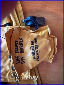 WW2 US Army Air Force USAAF Type B-5 Life Preserver WithDYE PACK /WHISTLE
