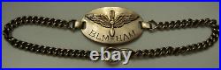 WW2 US Army Air Force WAC ID Bracelet Beatrice Manning A-306636 XB
