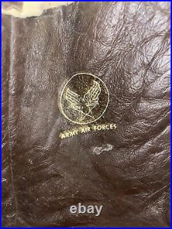 WW2 US Army Air Forces 1941-47 Fleece/Leather Bomber Pants Size 40 WWII Flying