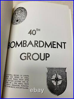 WW2 US Army Air Forces 40th Bomb Group Unit History