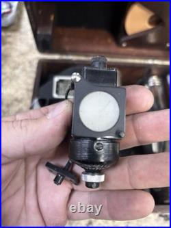WW2 US Army Air Forces A-10a Aircraft Bubble Sextant w wood case. Mfg by Ansco