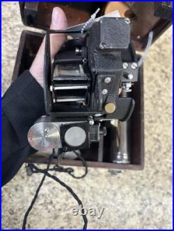 WW2 US Army Air Forces A-10a Aircraft Bubble Sextant w wood case. Mfg by Ansco