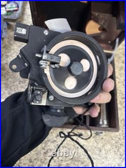 WW2 US Army Air Forces A-10a Aircraft Bubble Sextant w wood case. Mfg by Ansco