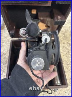 WW2 US Army Air Forces A-10a Aircraft Bubble Sextant w wood case. Mfg by Ansco
