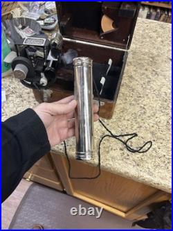 WW2 US Army Air Forces A-10a Aircraft Bubble Sextant w wood case. Mfg by Ansco