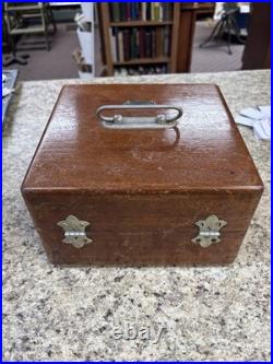 WW2 US Army Air Forces A-10a Aircraft Bubble Sextant w wood case. Mfg by Ansco