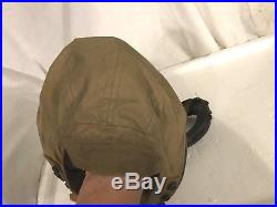 WW2 US Army Air Forces AN-H-15 Aviator Canvas Bomber Helmet Attached B-8 Goggle