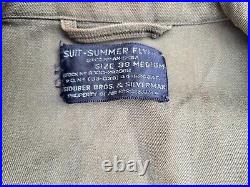 WW2 US Army Air Forces AN-S-31A Summer Flight Suit Size 38M MFG Stouber Bros