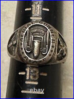 WW2 US Army Air Forces Aerial Gunner Sterling Ring Size 12