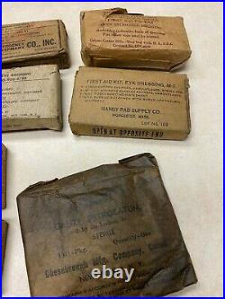 WW2 US Army Air Forces Aeronautic First Aid Kit Canvas WithContents