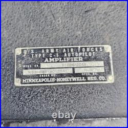 WW2 US Army Air Forces Autopilot Amplifier Case Oscilloscope Electronics Project