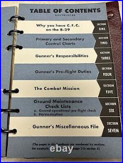 WW2 US Army Air Forces B-29 Gunners Information File Named