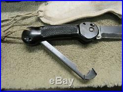 WW2 US Army Air Forces Folding Survival Machete A-1 With Sheath Holster IMPERIAL