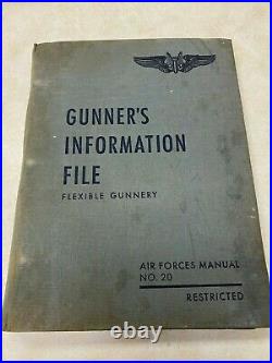 WW2 US Army Air Forces Gunner's Information File Named 351st Bomb Group
