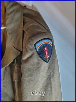 WW2 US Army Air Forces Ike Jacket Size 40R Patches