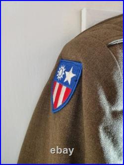 WW2 US Army Air Forces Ike Jacket Size 40R Patches